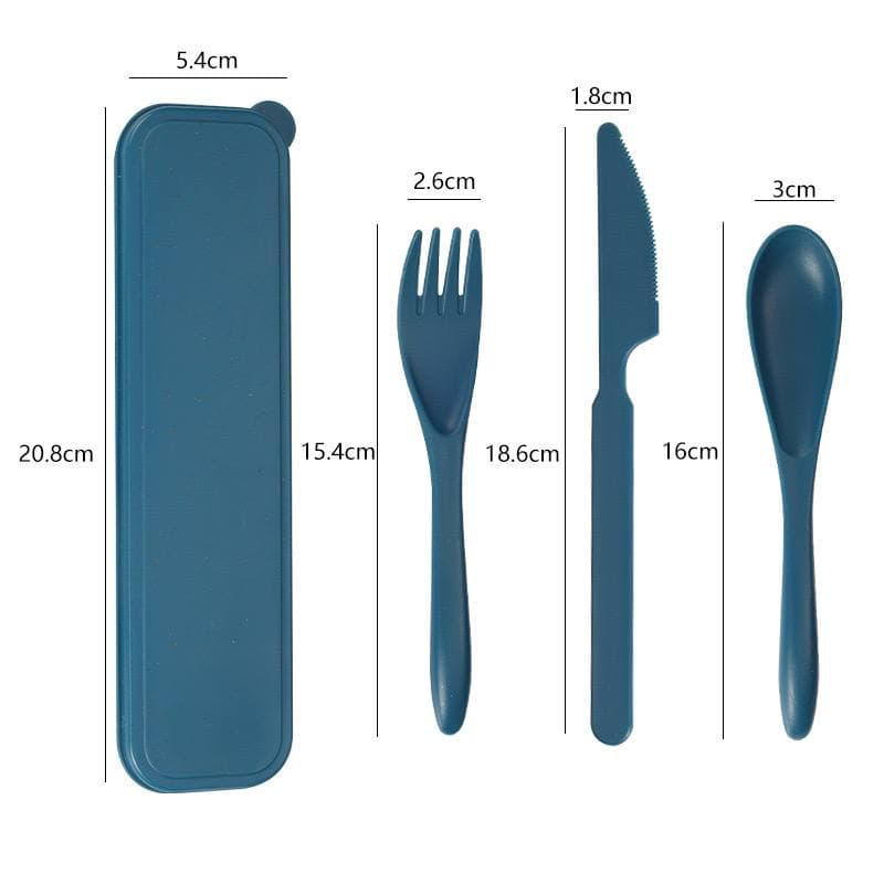 4PCS/PACK HEALTHY ECO-FRIENDLY PP MATERIAL THICKENING REUSABLE CUTLERY SET - VERY RUGGED 💯%